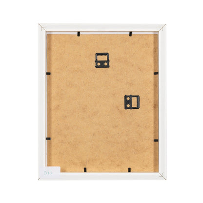 Quality Deep White Wooden Frame A4 Back_Just Makers