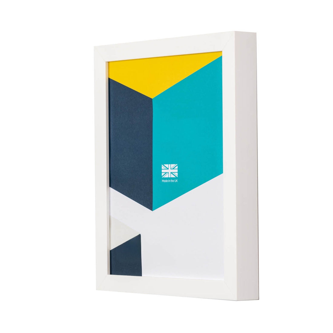 Quality Deep White Wooden Frame A4_Just Makers