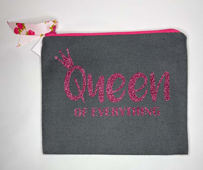 Queen of Everything Glitter Purse - Touchy Feely Textiles_Just Makers