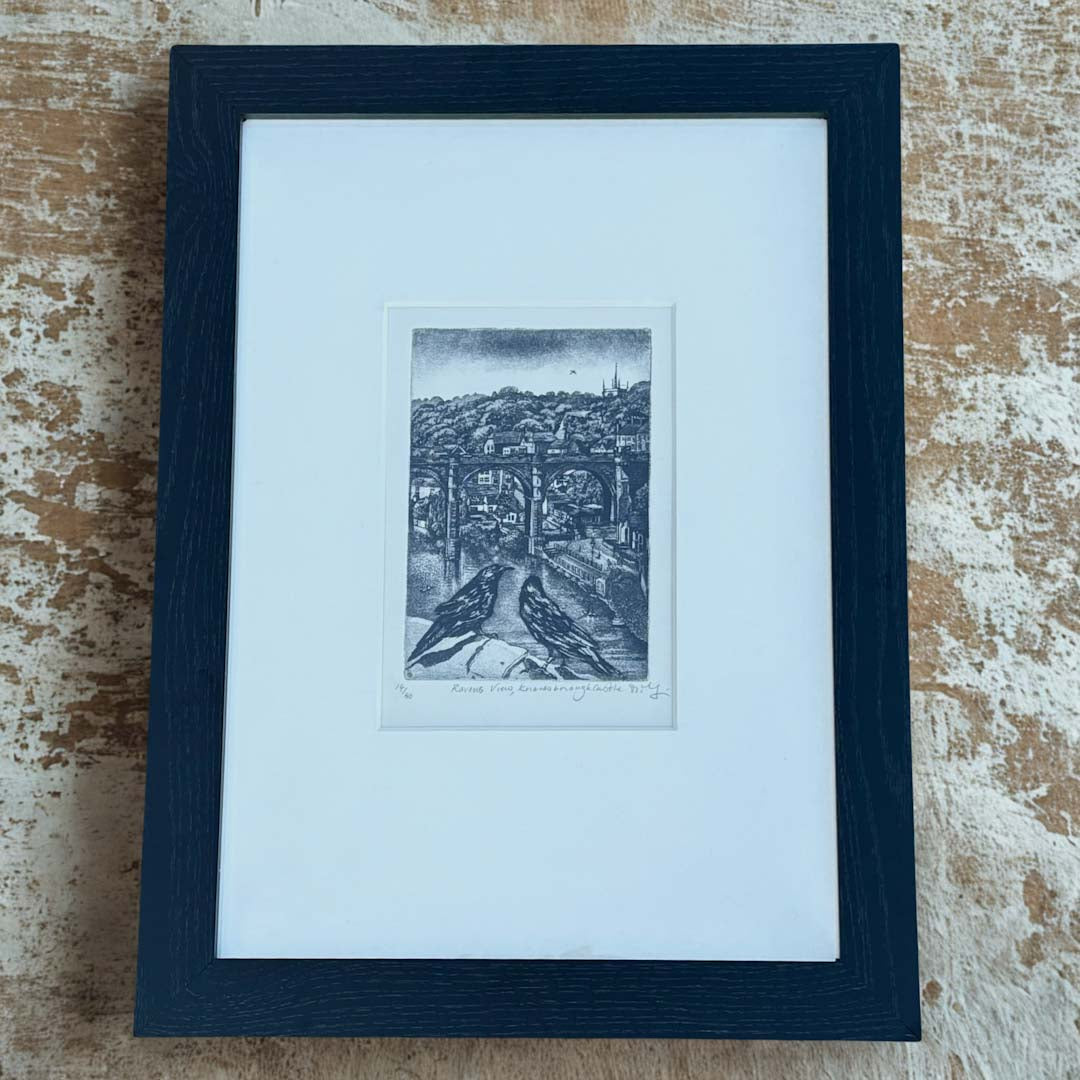 Ravens View, Knaresborough Original Framed Etching - Moira McTague_Just Makers