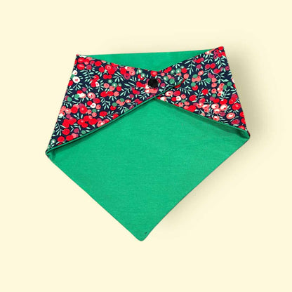 Red Berry Dribble Bib - Jumplings Clothes_Just Makers2