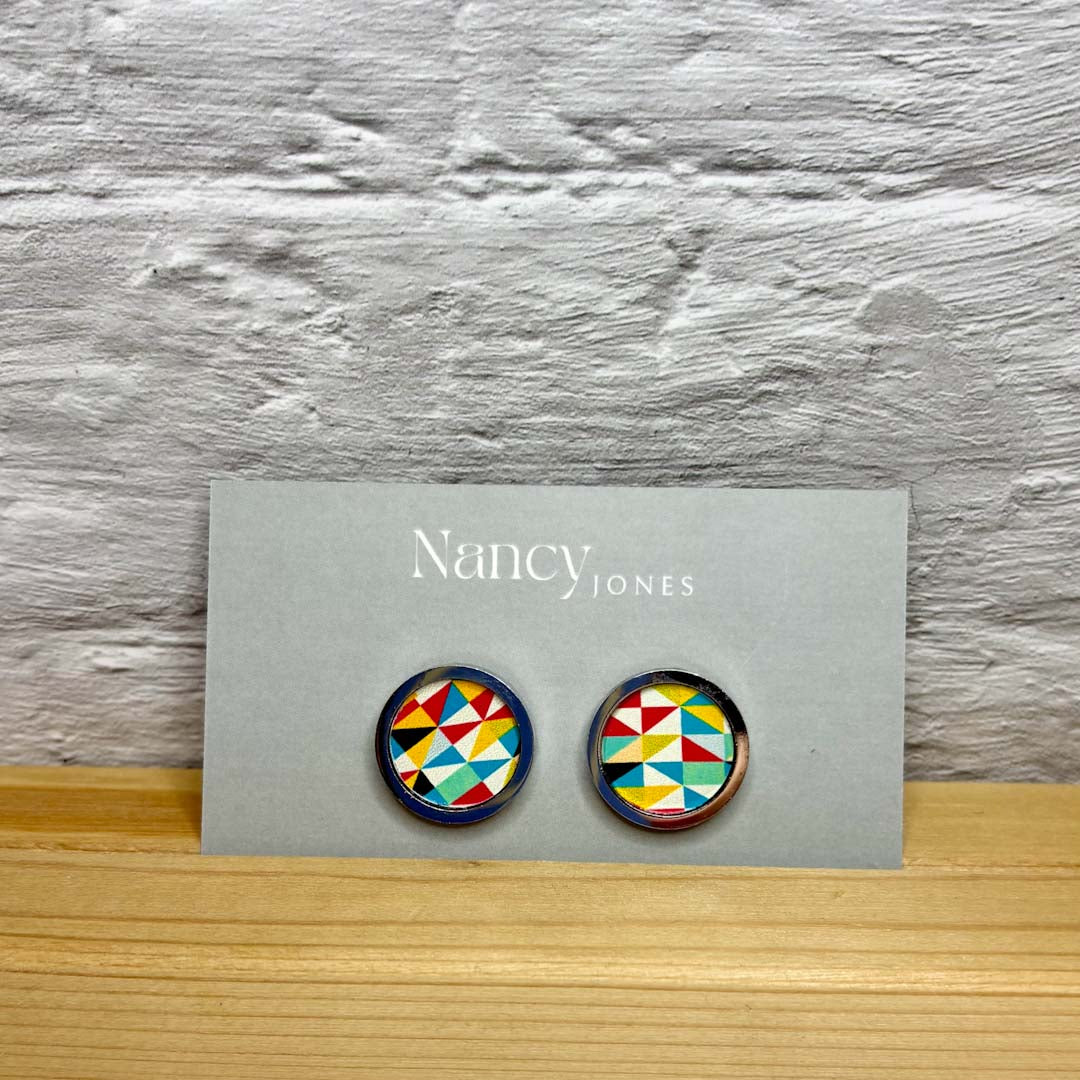 Retro Large Diamond Cufflinks - Nancy Jones_Just Makers