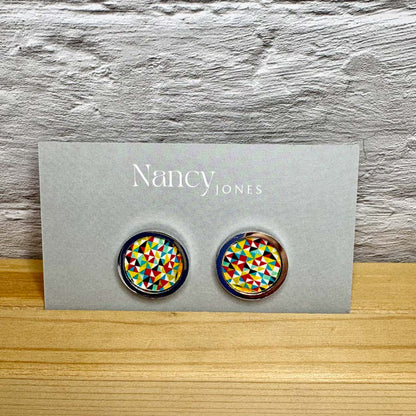 Retro Small Diamond Cufflinks - Nancy Jones_Just Makers