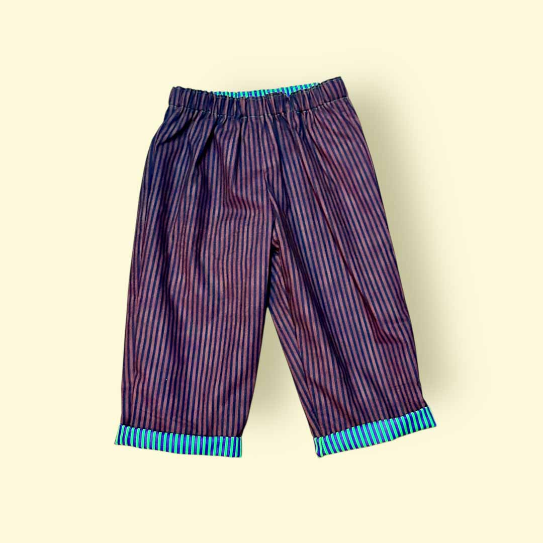 Reversible Stripy Trousers 2-3 Years - Jumplings Clothes_Just Makers
