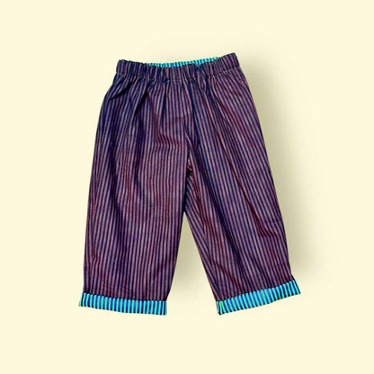 Reversible Stripy Trousers 2-3 Years - Jumplings Clothes_Just Makers