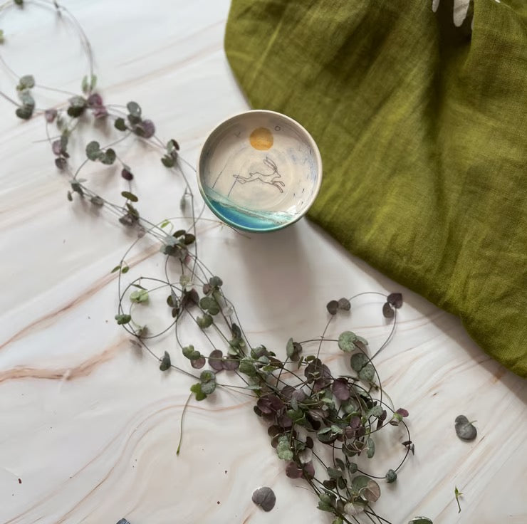 Ring Dish - Hare - Lorna Gilbert Ceramics_Just Makers