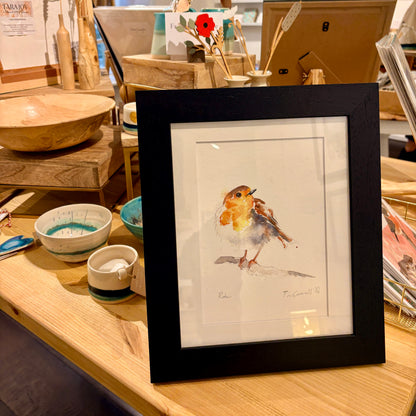 Robin Framed A5 Print - Tim Gomersall Art_Just Makers