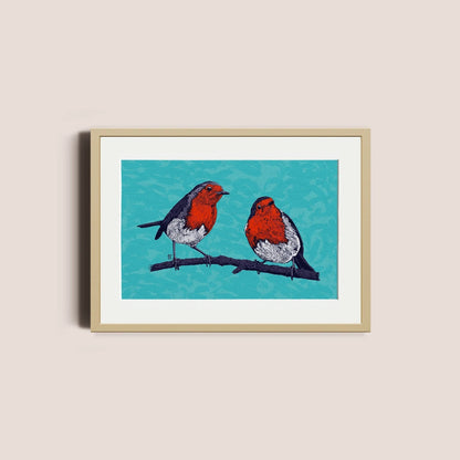 Robins Unframed A5 Print - Bejojo Art_Just Makers