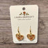 Rose Flower Heart Drop Earrings - Laura Draycott_Just Makers
