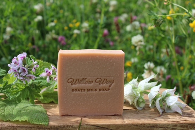 Rose Geranium &amp; Clary Sage Goats Milk Soap – Willow Way_Just Makers