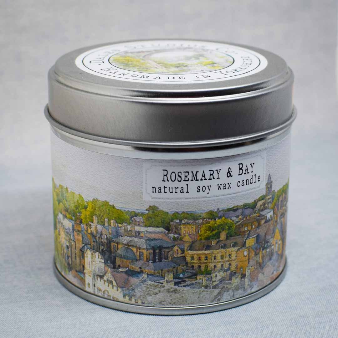 Rosemary and Bay Natural Soy Candle - Dales Studios Co - Just Makers Dales Studios Co