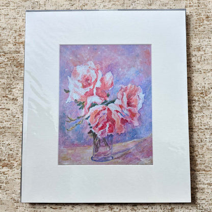 Roses II Mounted Print - Julia Wardingley_Just Makers