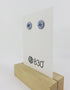 Round Copper Blue and White Enamel Studs - 830 Degrees_Just Makers