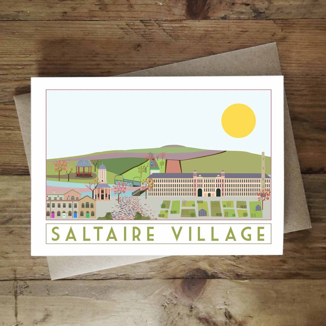 Saltaire Greeting Card - Sweetpea and Rascal - Just Makers Sweetpea and Rascal