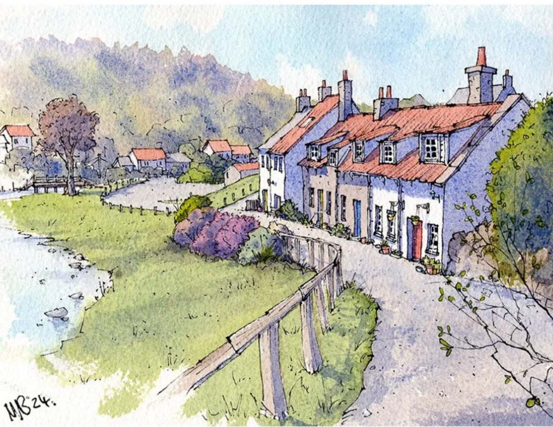 Sandsend Painting - Matty Burnham_Just Makers
