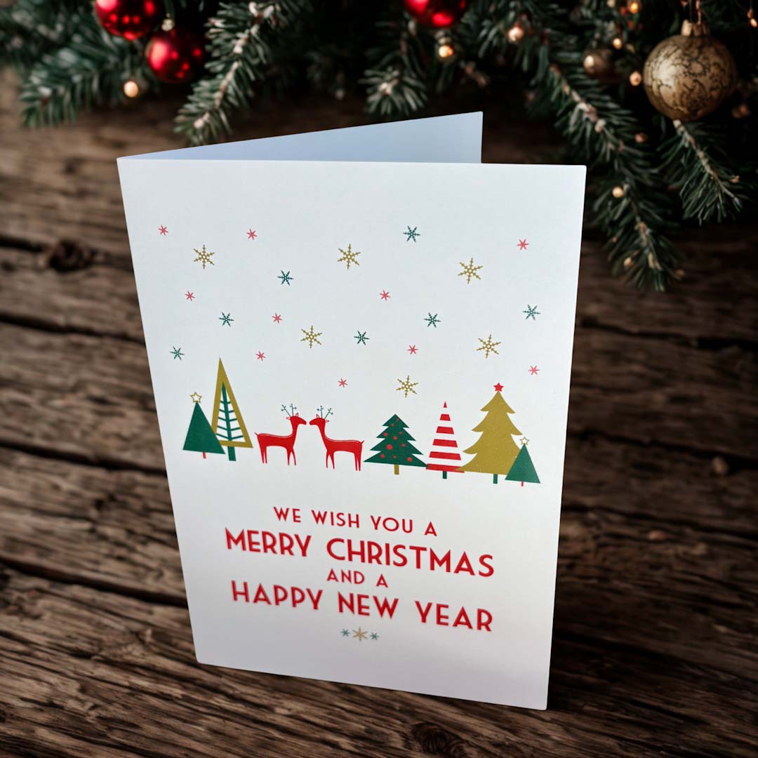 Scandi Style Christmas Card Design 1 - Sweetpea and Rascal_Just Makers