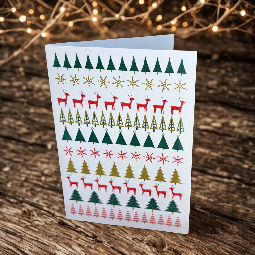 Scandi Style Christmas Card Design 5 - Sweetpea and Rascal_Just Makers