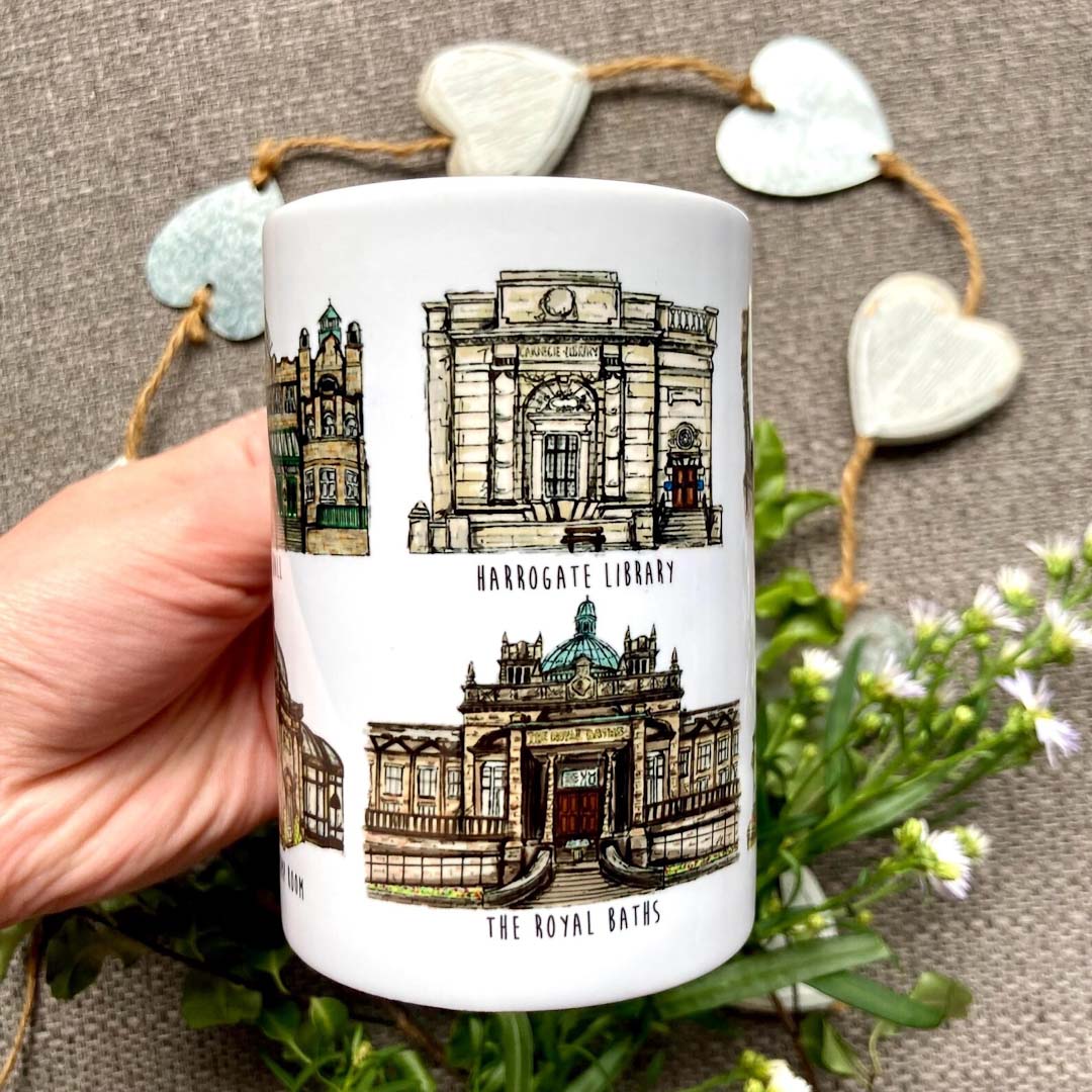 Scenes of Harrogate Ceramic Mug - HD Designs_Just Makers