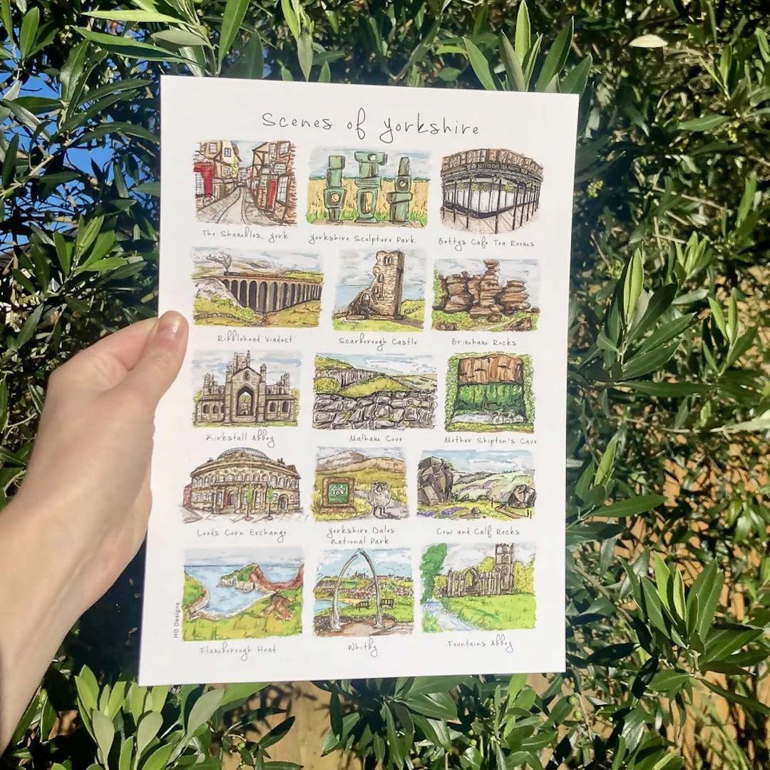 Scenes of Yorkshire Print - HD Designs - Just Makers HD Designs