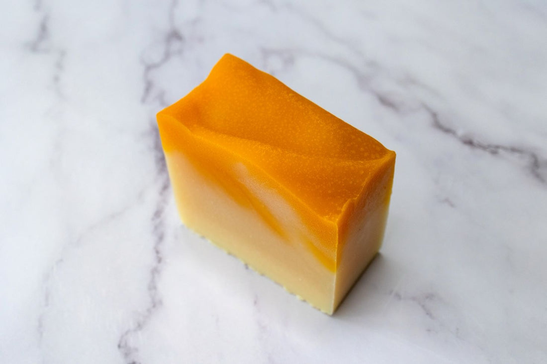 Sea Buckthorn Swirl Soap - Wharfedale Soaps_Just Makers