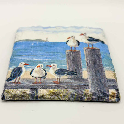 Seagulls Coaster Slate - Sarah Tustin_Just Makers