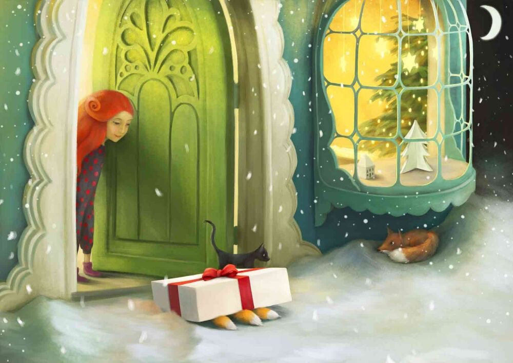 Secret Santa Greeting Card Demelsa Haughton_Just Makers