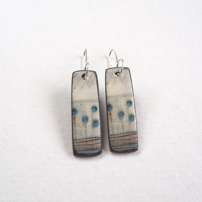 Seed Heads Elements Range Drop Earrings - Karen Howarth Ceramics_Just Makers