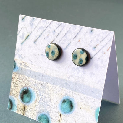 Seedheads Elements Range Round Studs - Karen Howarth Ceramics_Just Makers