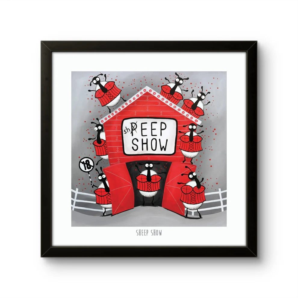 Sheep Show 10&quot; Print - Mervyn Tay Art_Just Makers