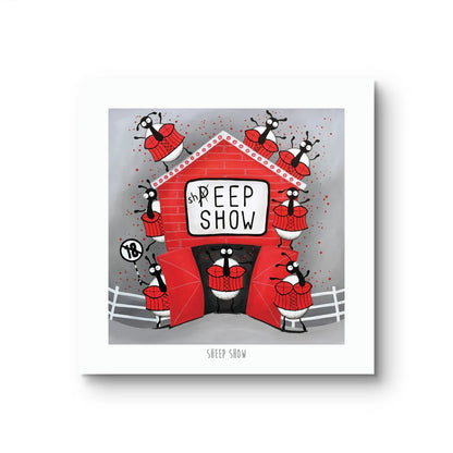Sheep Show 10&quot; Print - Mervyn Tay Art_Just Makers