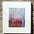 Silver Birch and Rhododendrons Mounted Print - Julia Wardingley_just makers