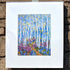 Silver Birch with Bluebells and Honesty Print - Julia Wardingley_Just Makers