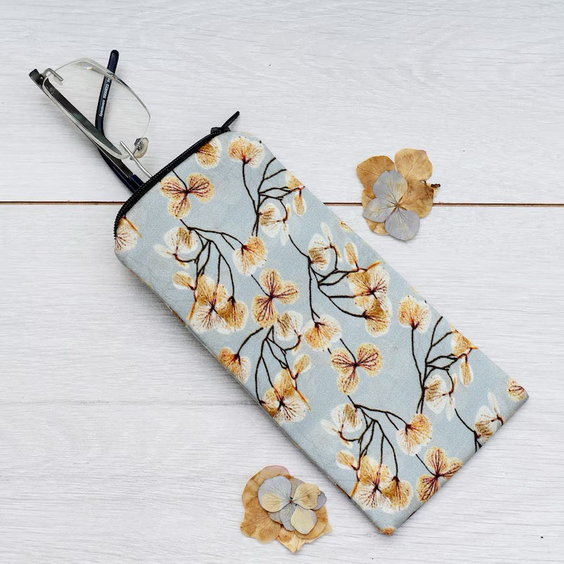 Skeletal Leaves Silk Glasses Case - Pattern Passion_Just Makers