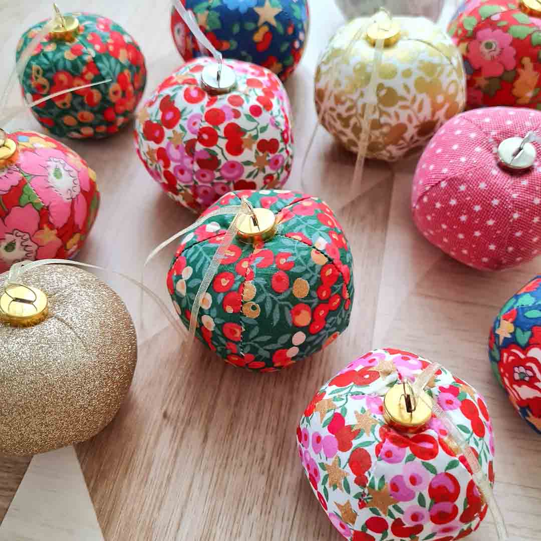 Small Fabric Bauble Decoration - Alice and Audrey_Just Makers