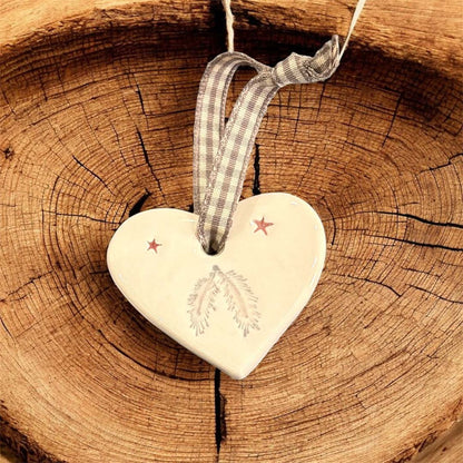 Small Feathers Heart - Jamali Annay Designs - Just Makers Jamali Annay Designs