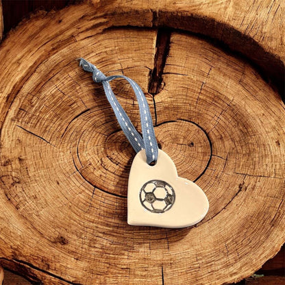 Small Football Heart - Jamali Annay Designs - Just Makers Jamali Annay Designs