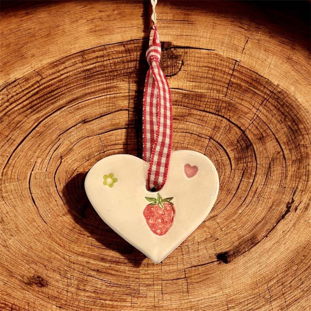 Small Strawberry Heart - Jamali Annay Designs - Just Makers Jamali Annay Designs