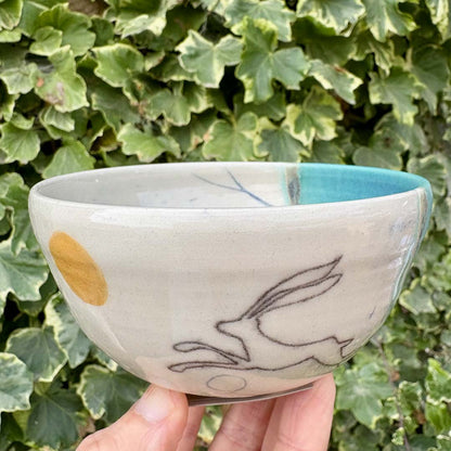 Small Tapas Bowl - Hare - Lorna Gilbert Ceramics_Just Makers