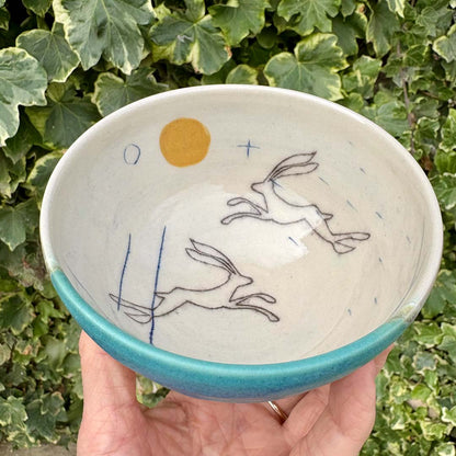 Small Tapas Bowl - Hare - Lorna Gilbert Ceramics_Just Makers_Just Makers