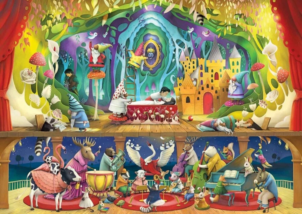 Snow White and the Seven Gnomes Greeting Card - Demelsa Haughton_Just Makers