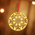 Snowflake Circle Wooden Decoration - Woodcutter Creations_Just Makers