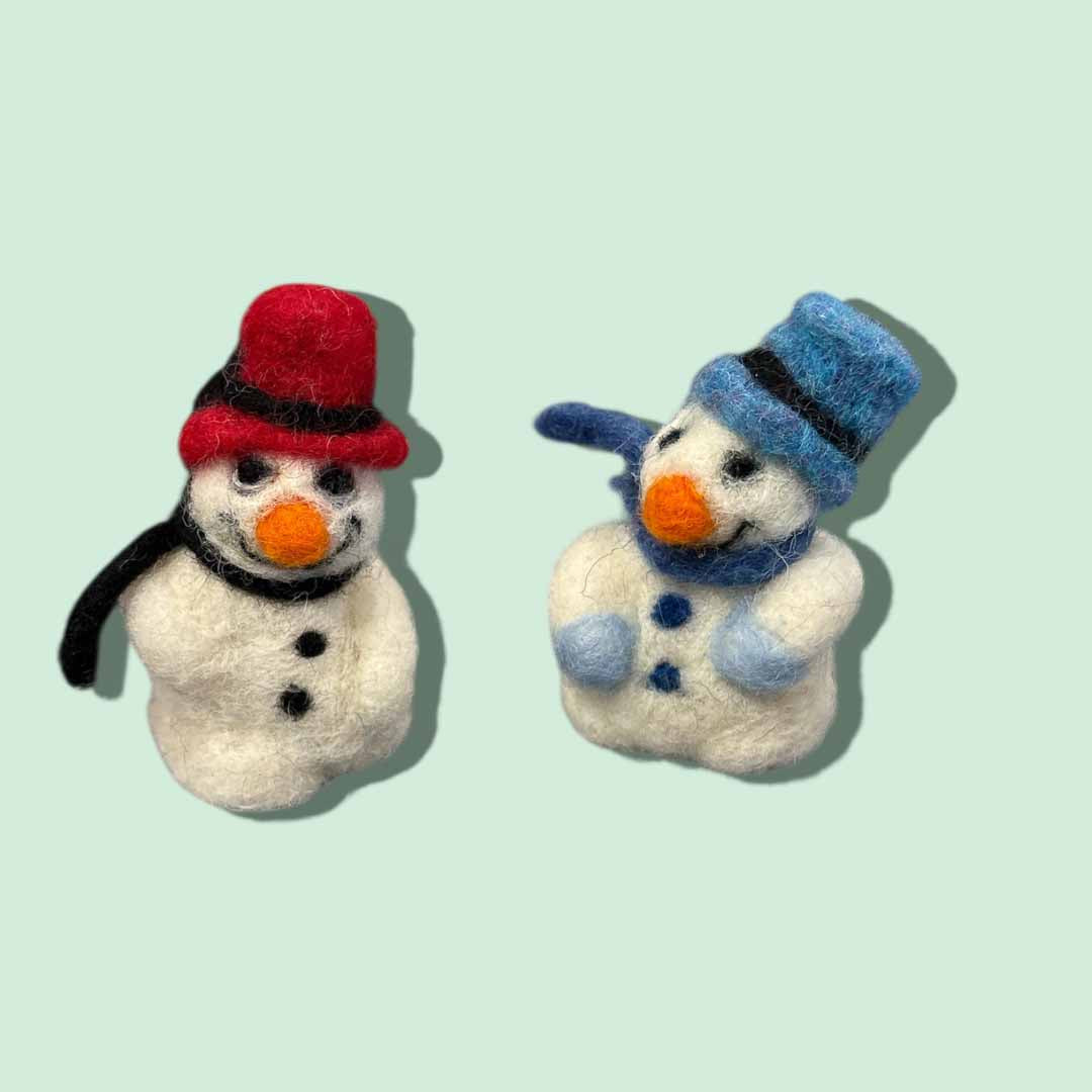 Snowman - Needle Felt - Pam Chilton_Just Makers