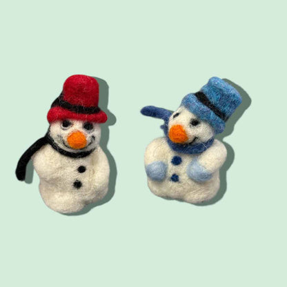 Snowman - Needle Felt - Pam Chilton_Just Makers
