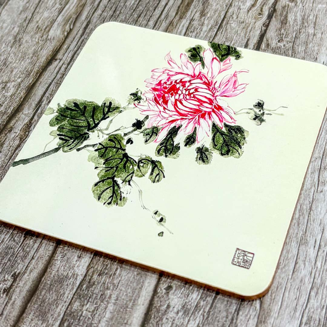 Soft Pink Bloom Coaster - Su Yao_Just Makers