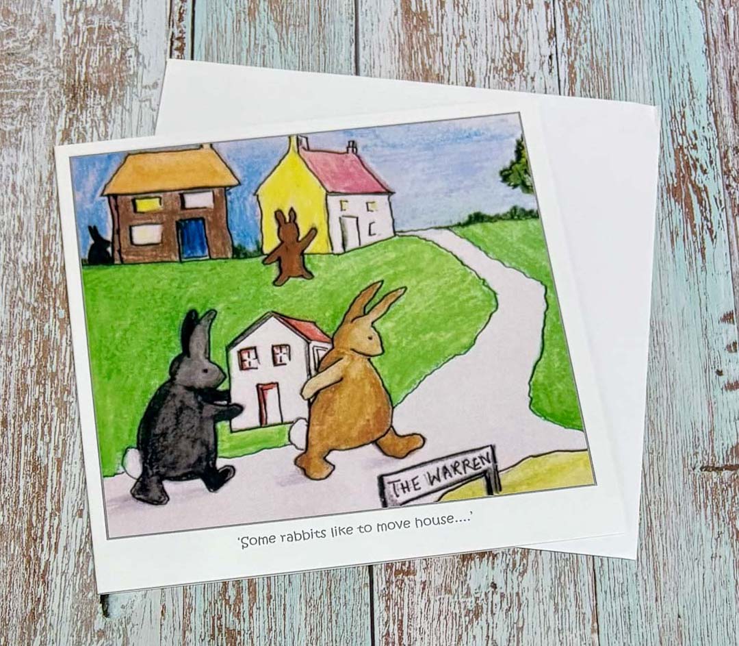 Some Rabbits Like to Move House Card - Jeanne Mundy_just Makers