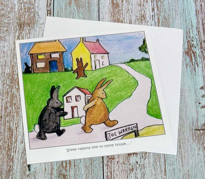 Some Rabbits Like to Move House Card - Jeanne Mundy_just Makers