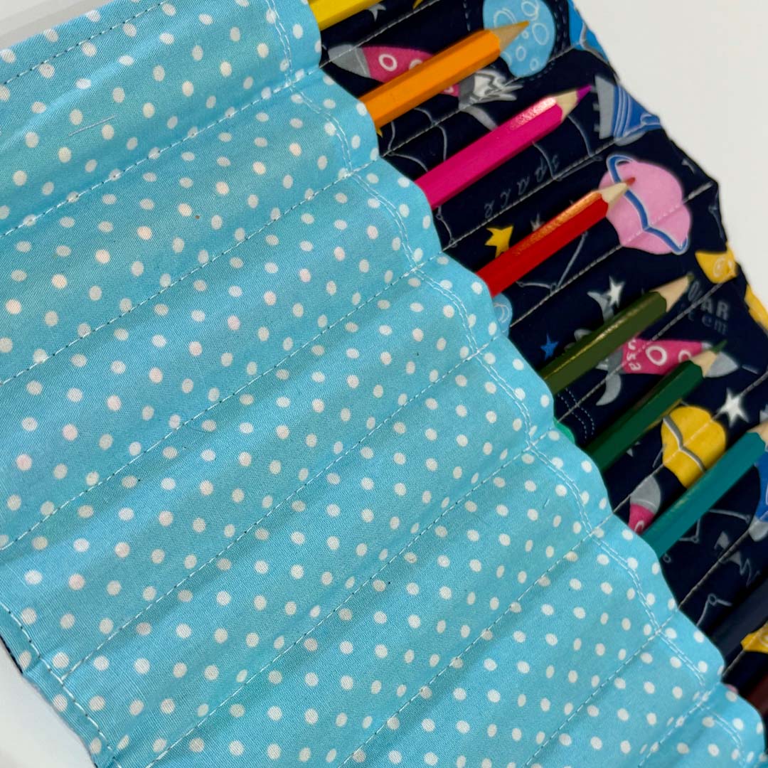 Space Pencil Roll Close Up - Made by Marianne_Just Makers