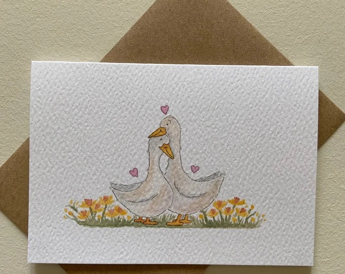 Springtime Snuggles A Duckling Love Story Card - Bramble Wood &amp; Co_Just Makers