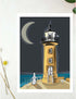 Sprocket Loves Whitby A4 Print - Sarah Westwood Illustrator_Just Makers