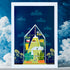 Sprocket in the Greenhouse A4 Print - Sarah Westwood Illustrator_Just Makers